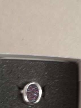 Lia Sophia "Ablaze" Silver Purple Stone Ring